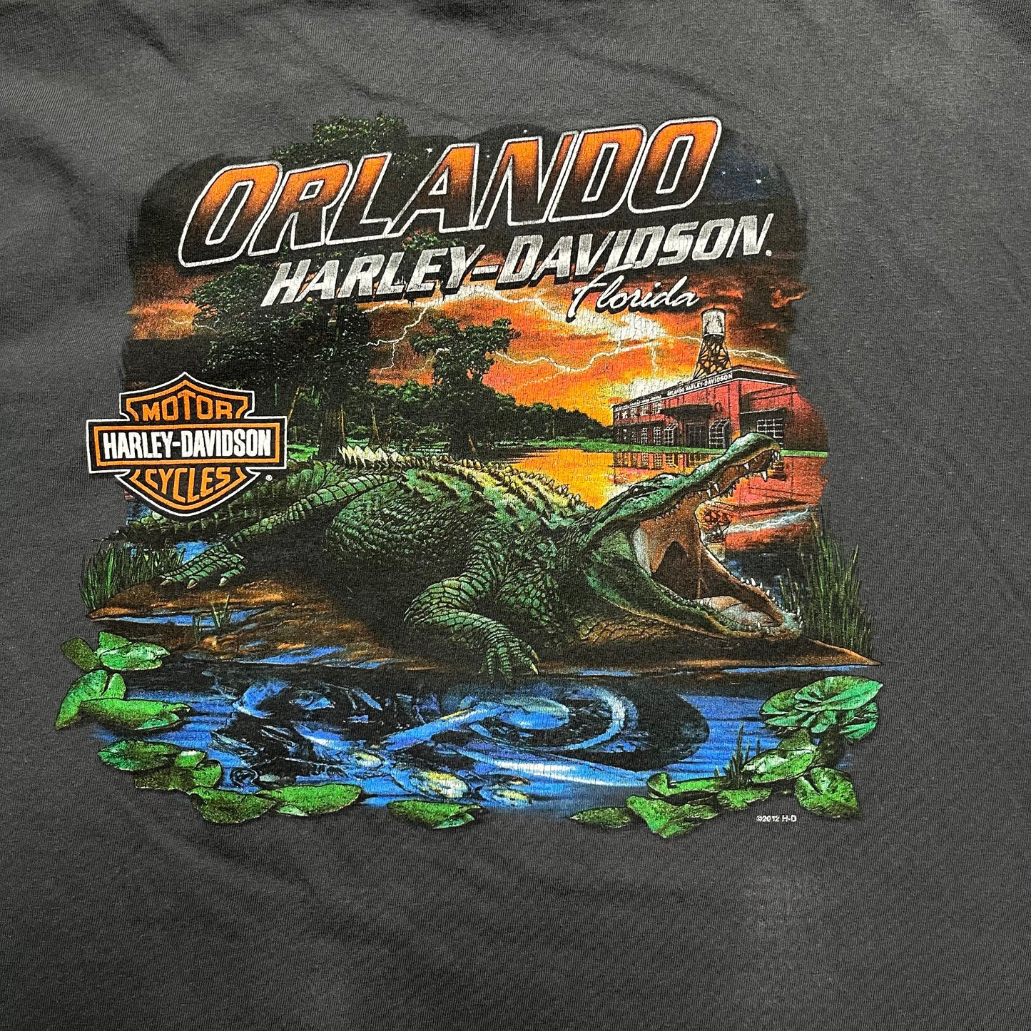 ‘12 Orlando Harley Davidson Tee - L