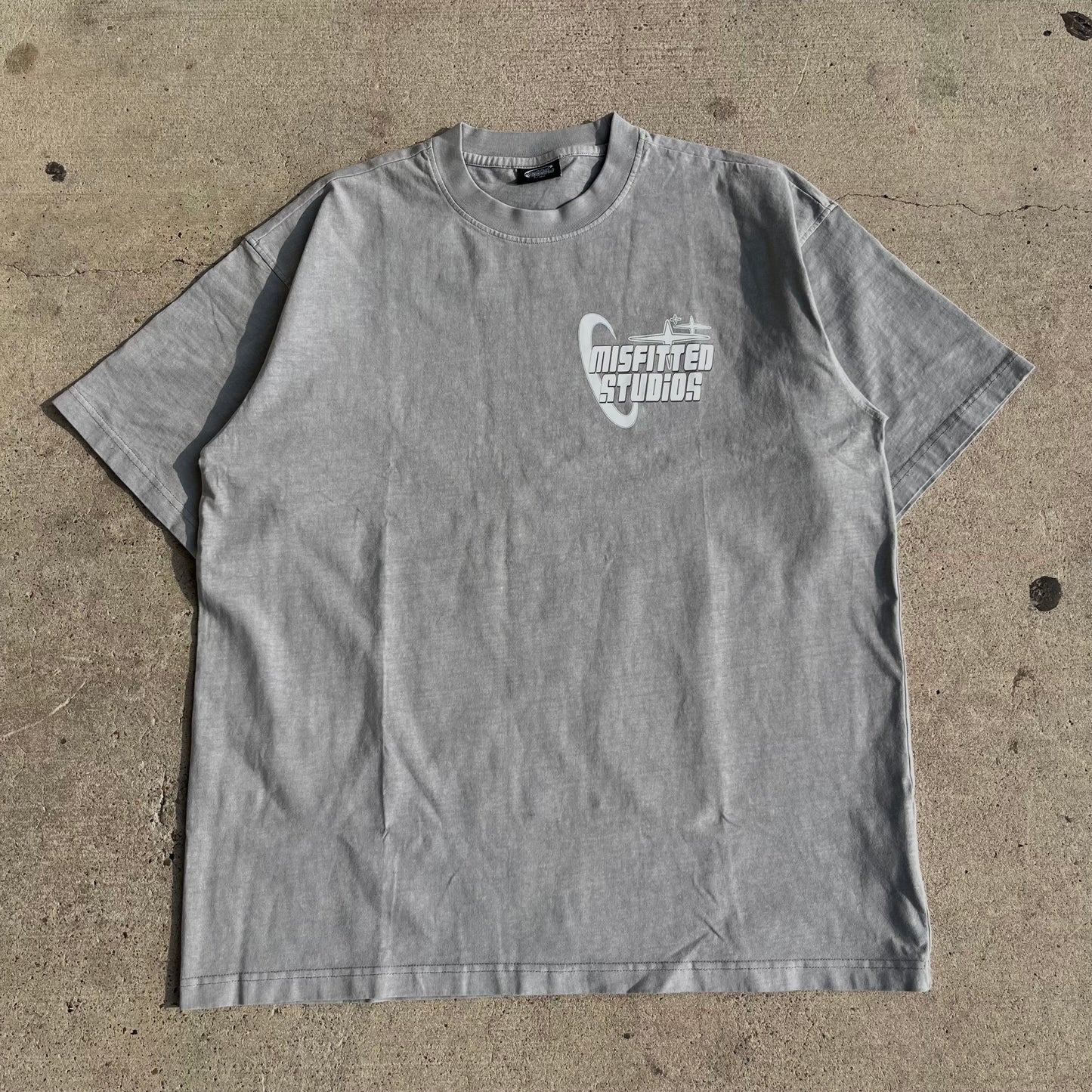 Grey Misfitted Studios Star Tee