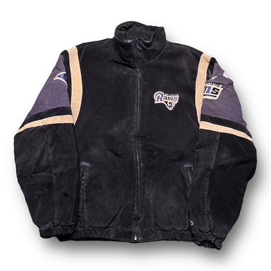 90s St Louis Rams Suede Jacket - 2XL