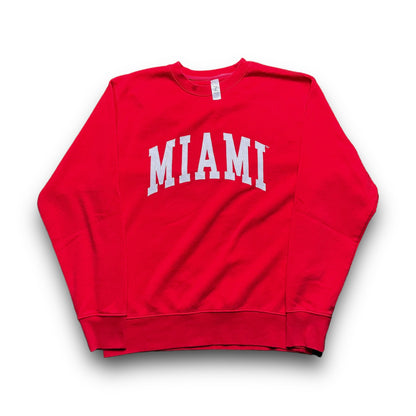 Red Miami Crewneck - M