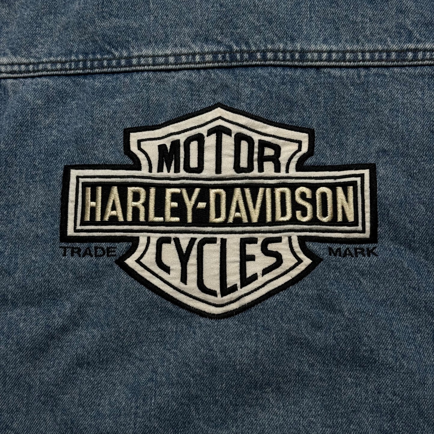 90s Harley Davidson Jean Jacket (M)