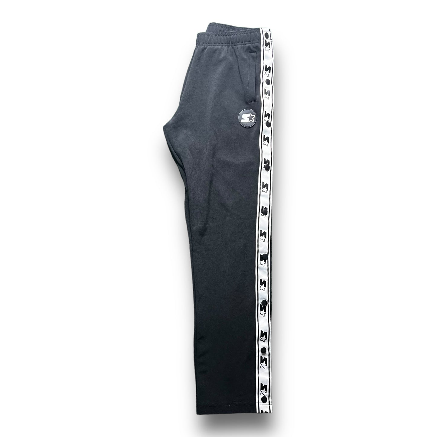 00s Black Starter Track Pants - M