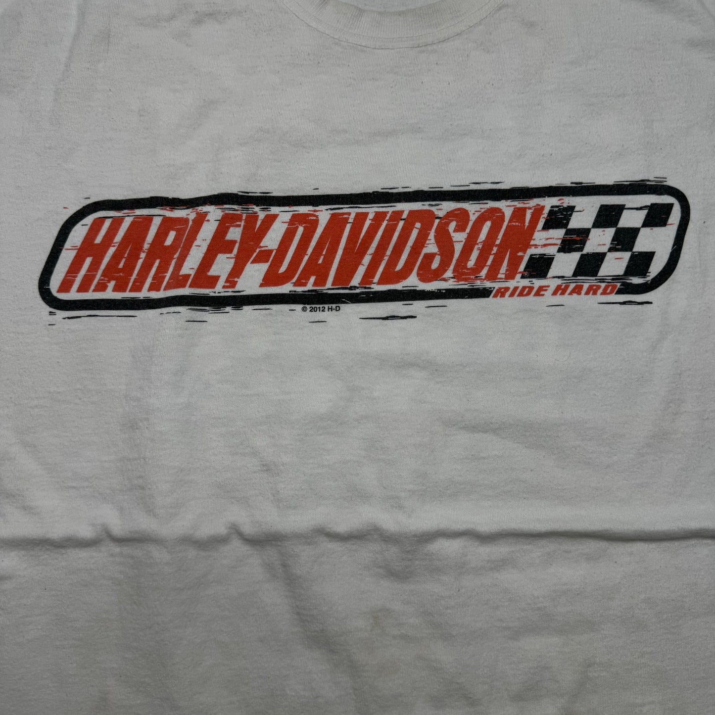 ‘12 HallsHarley Davidson Cut-Off Tee -XL