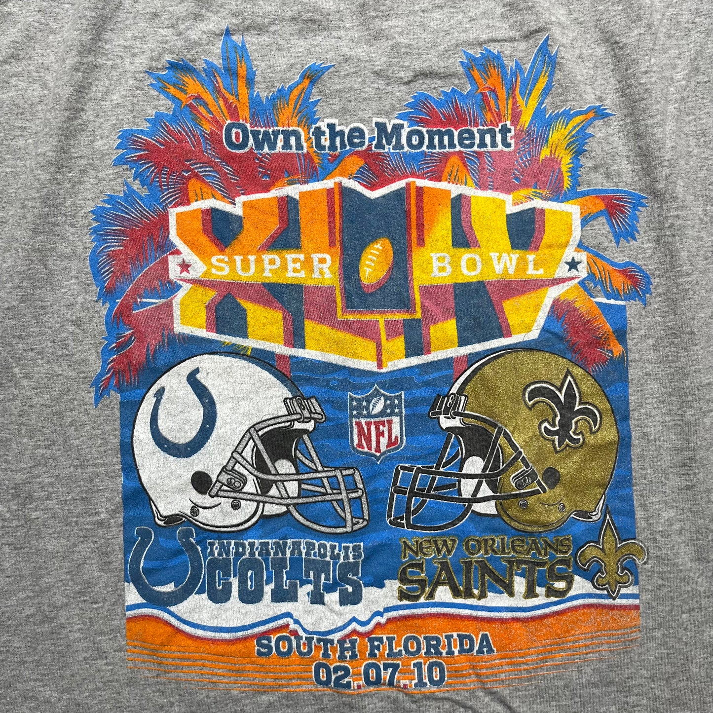 ‘10 Super Bowl Colts Vs Saints Tee - XL