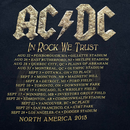 ‘15 AC/DC In Rock We Trust Band Tee - XL