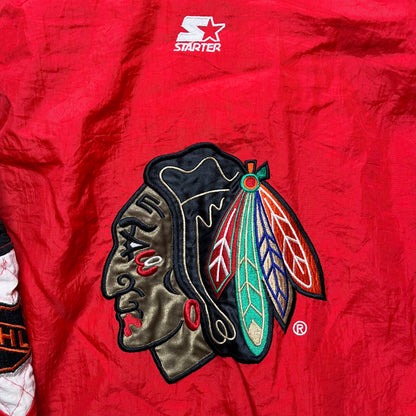 90s Chicago Blackhawks Jacket - L