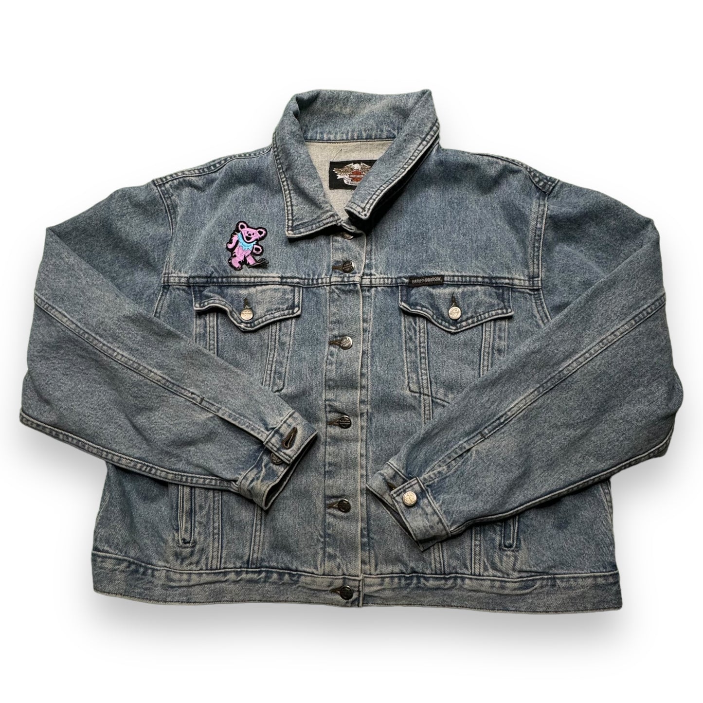 90s Harley Davidson Jean Jacket (M)