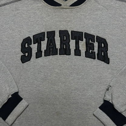 00s Starter Grey Crewneck - L