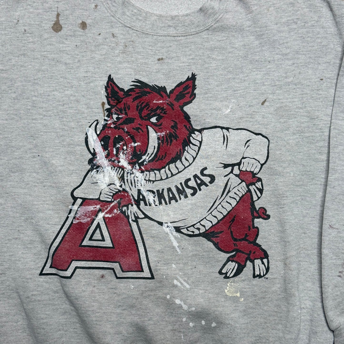 90s Arkansas Razorback Crewneck- M