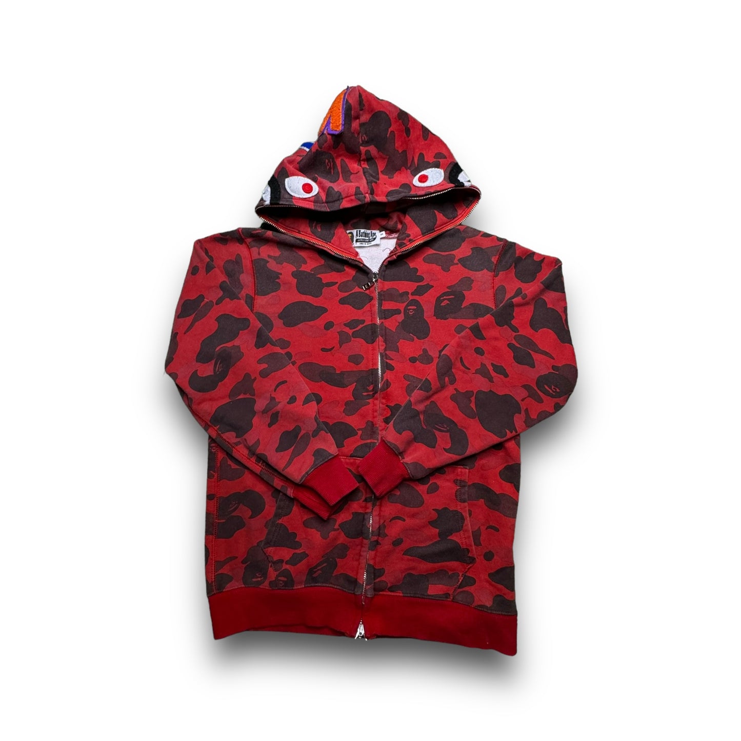 Red Bape Full-Zip Hoodie (S)