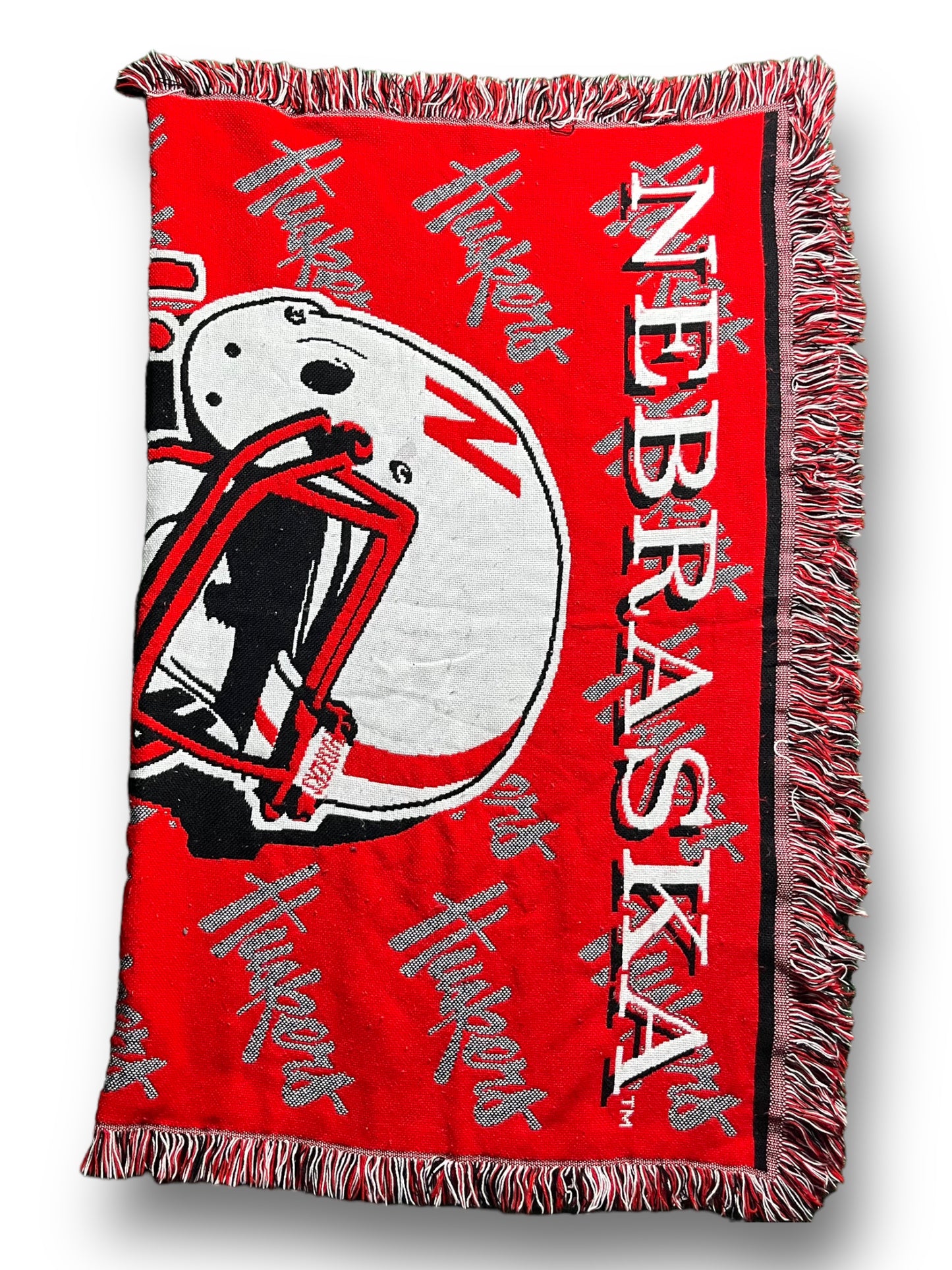 90s Nebraska Cornhuskers Blanket