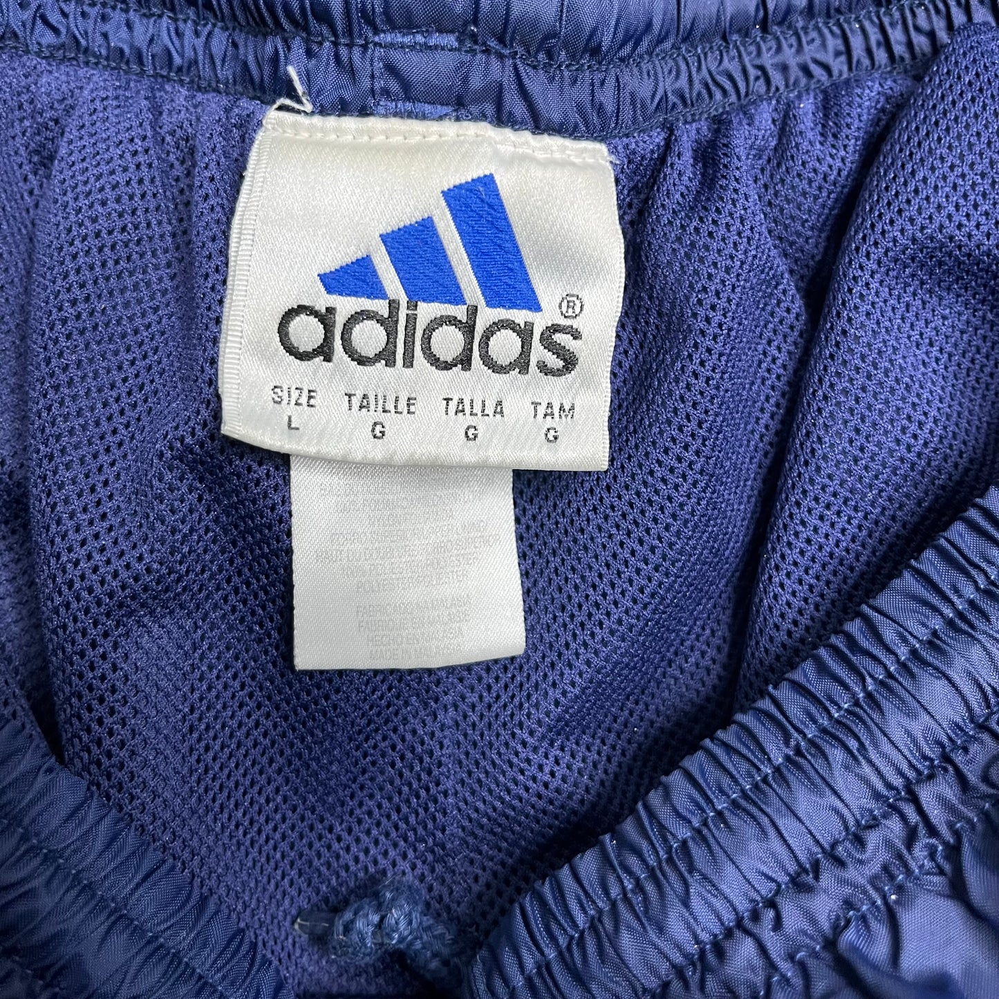 00s Navy Adidas Windbreaker Pants (L)