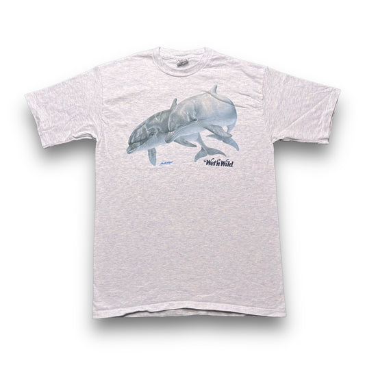 90s Dolphins Wet N Wild Tee - L