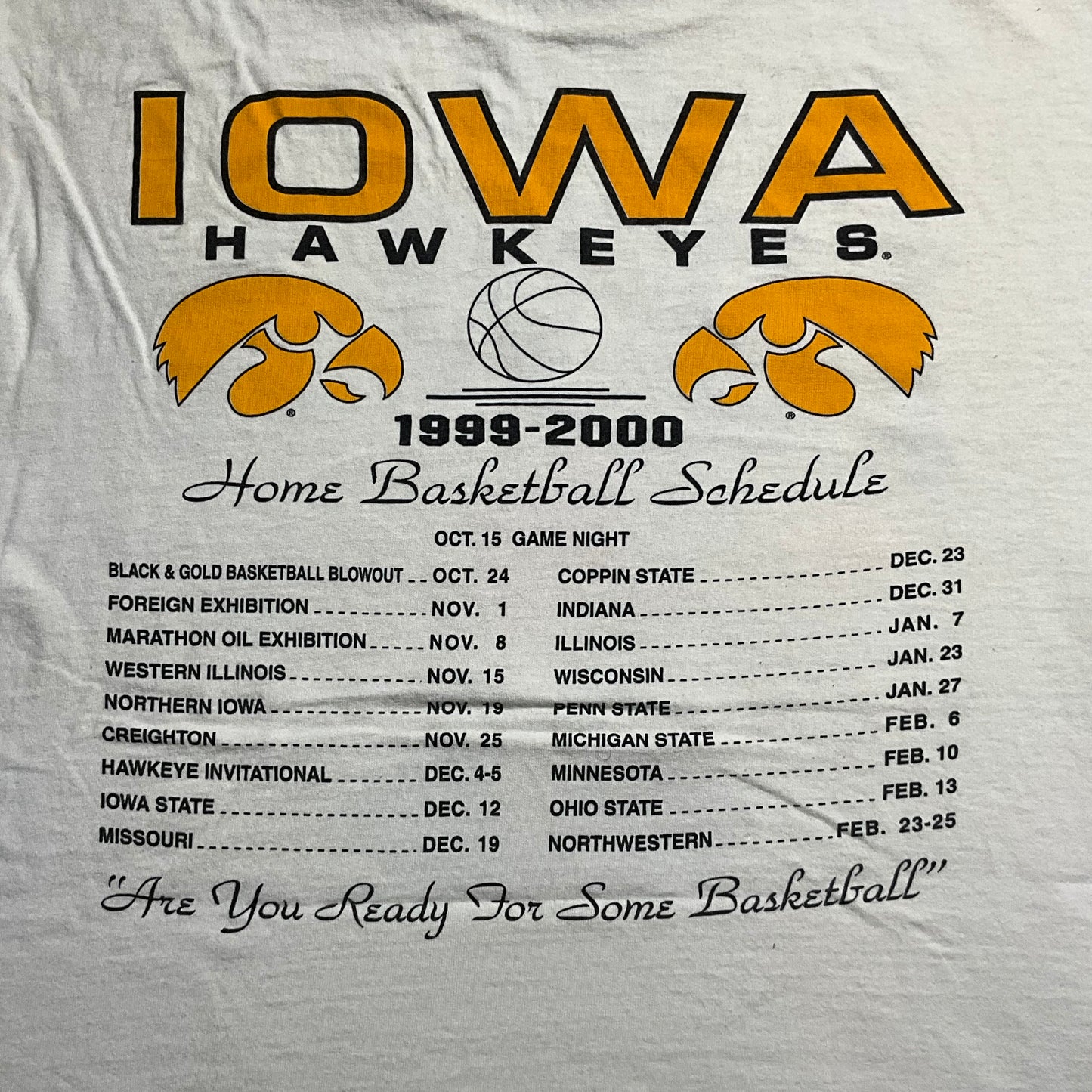 ‘00 Iowa Hawkeyes Tee (M)