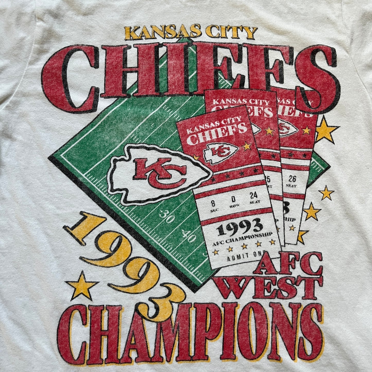 1993 Kansas City Chiefs Tee - YS