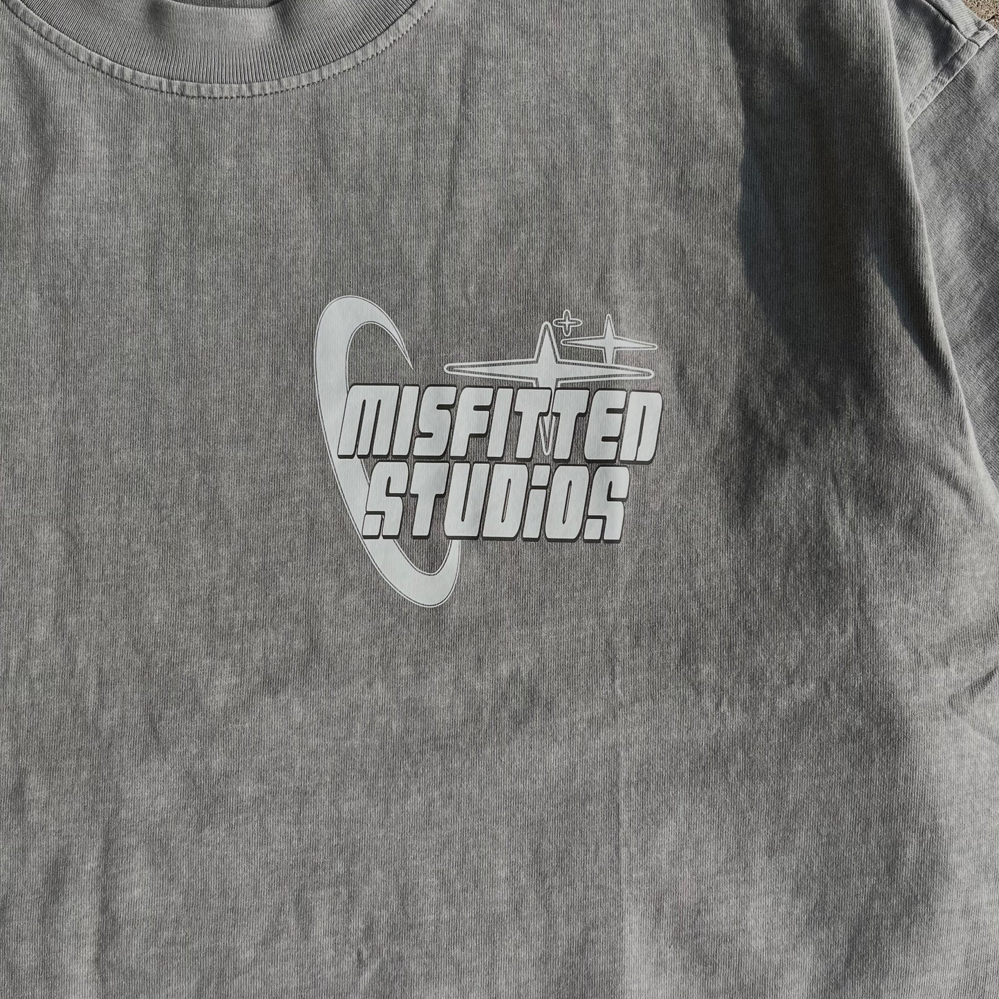 Grey Misfitted Studios Star Tee