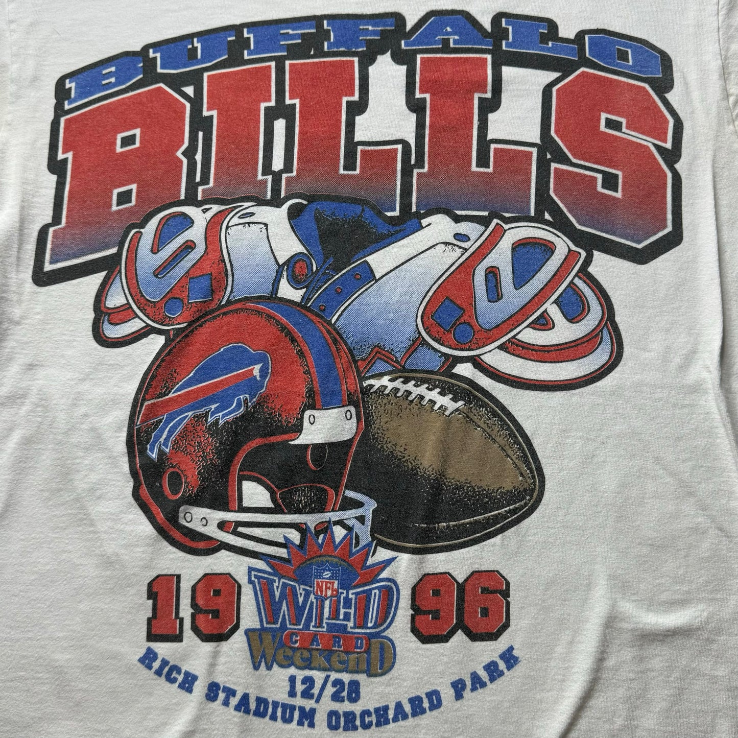 1996 Buffalo Bills Wild Card Tee - L