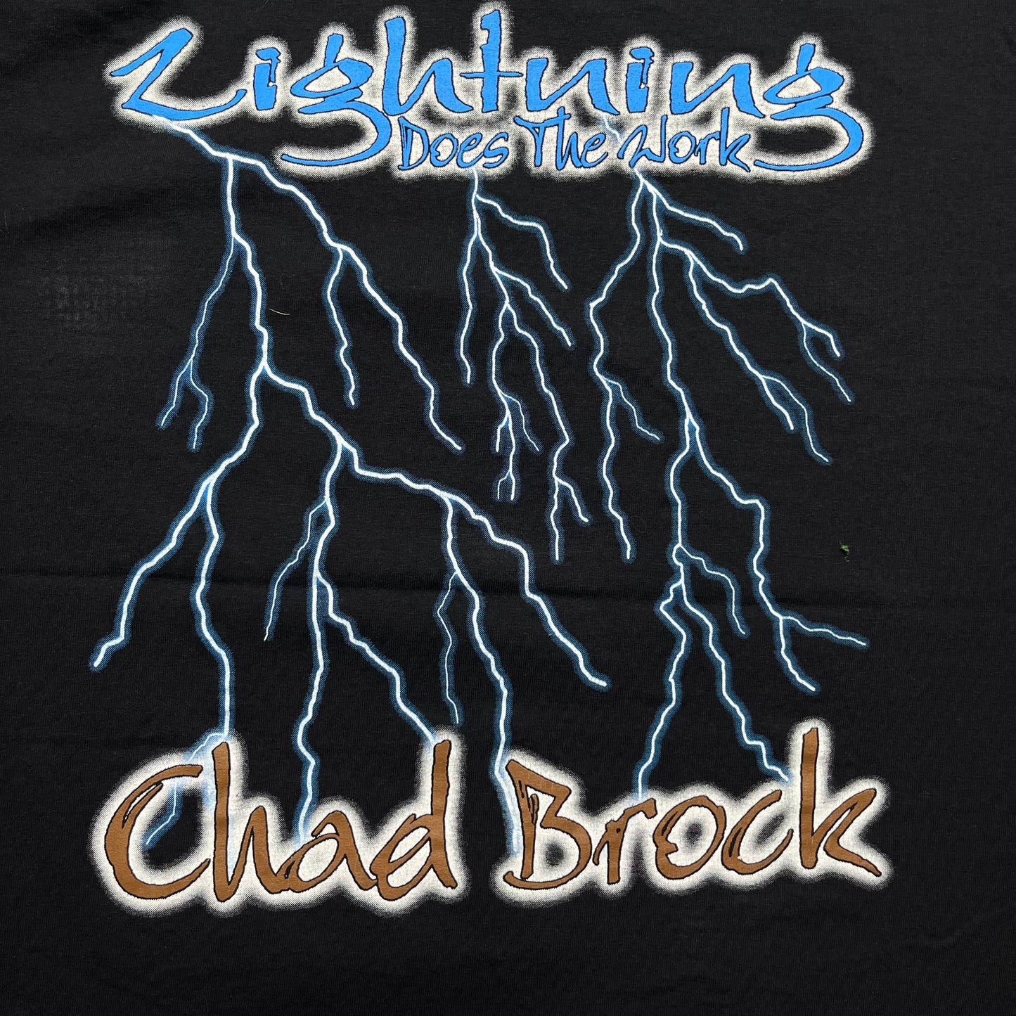 00s Chad Brock Lightning Tee - L