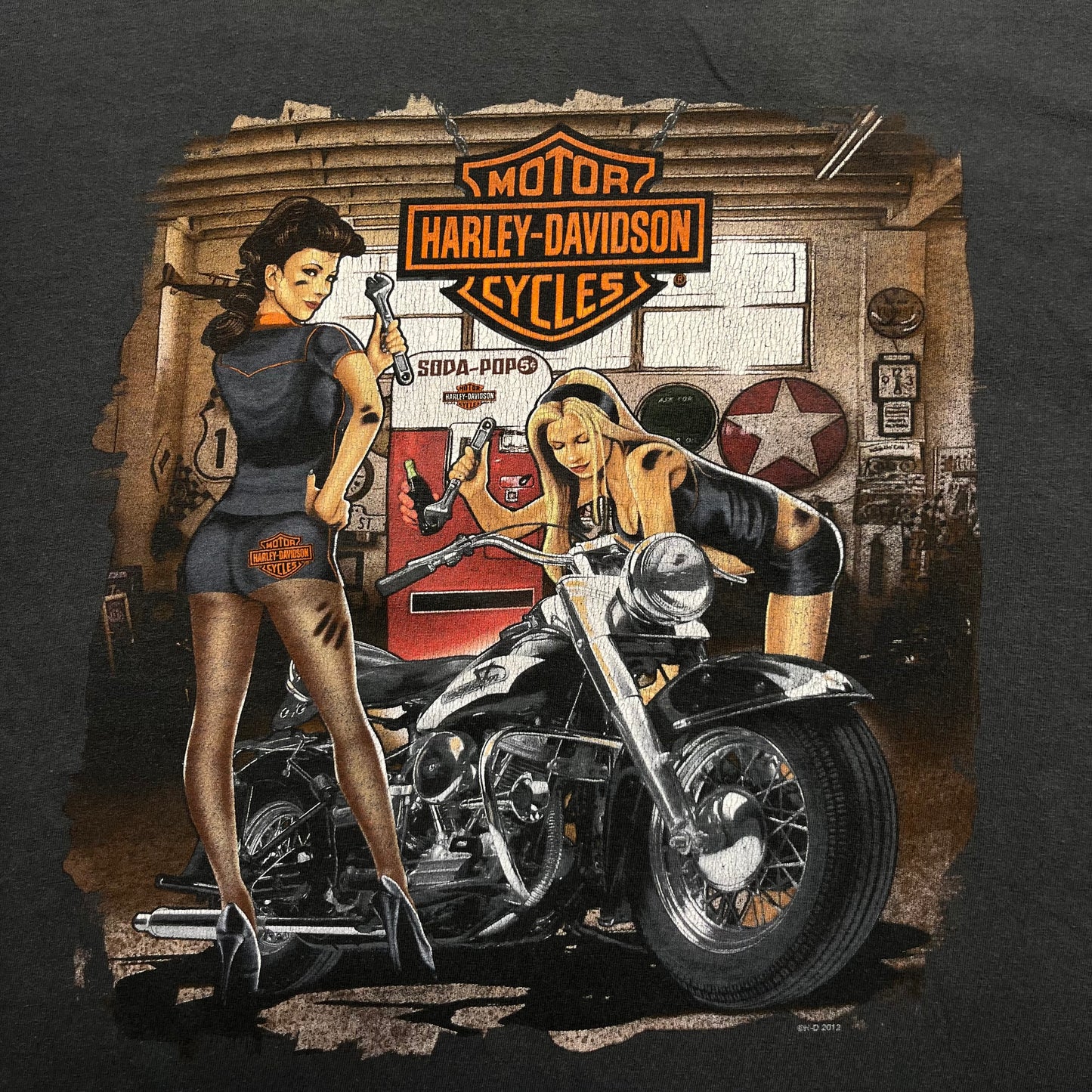 ‘12 Orlando Harley Davidson Tee - L