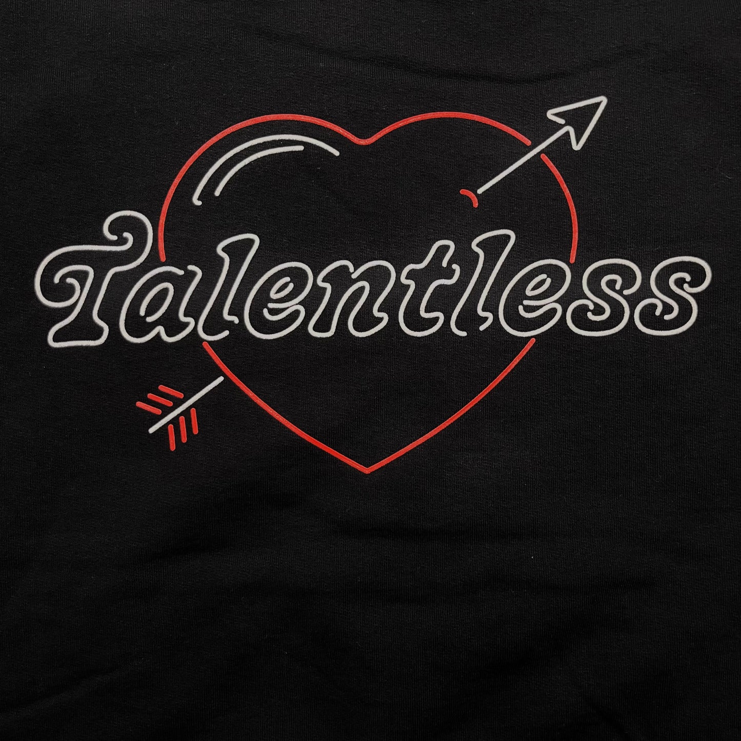 Talentless Heart Black Hoodie - XL