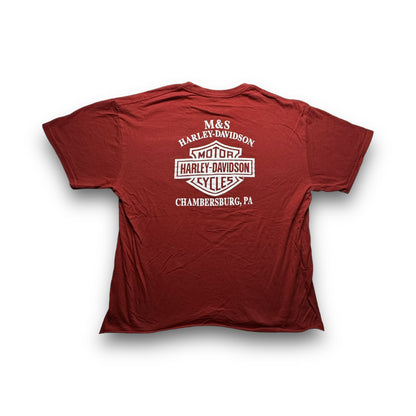 00s PA Harley Davidson Red Tee - XL