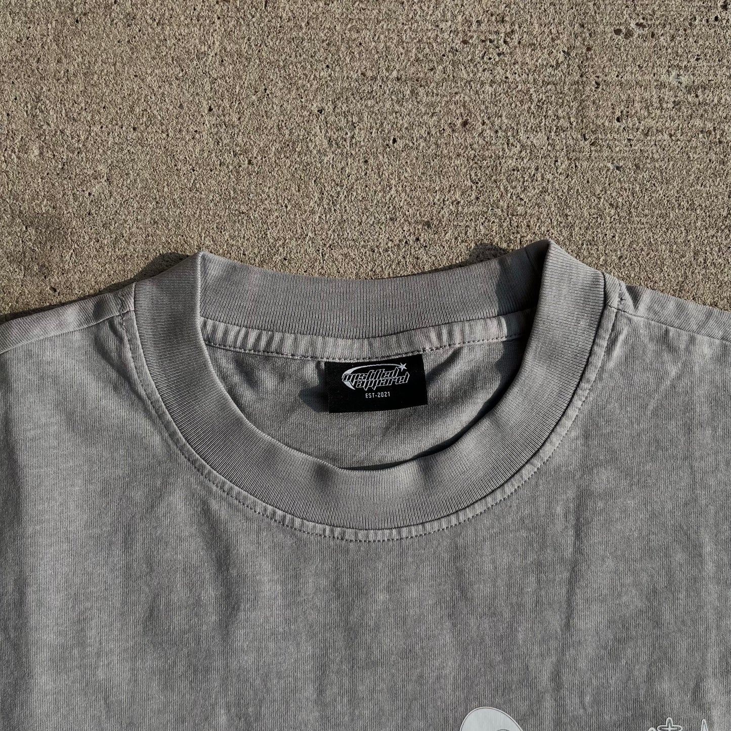 Grey Misfitted Studios Star Tee