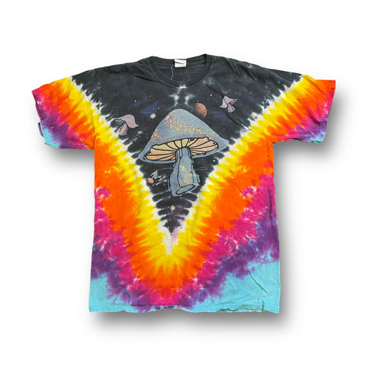 90s Liquid Blue Mushroom Tee (L)