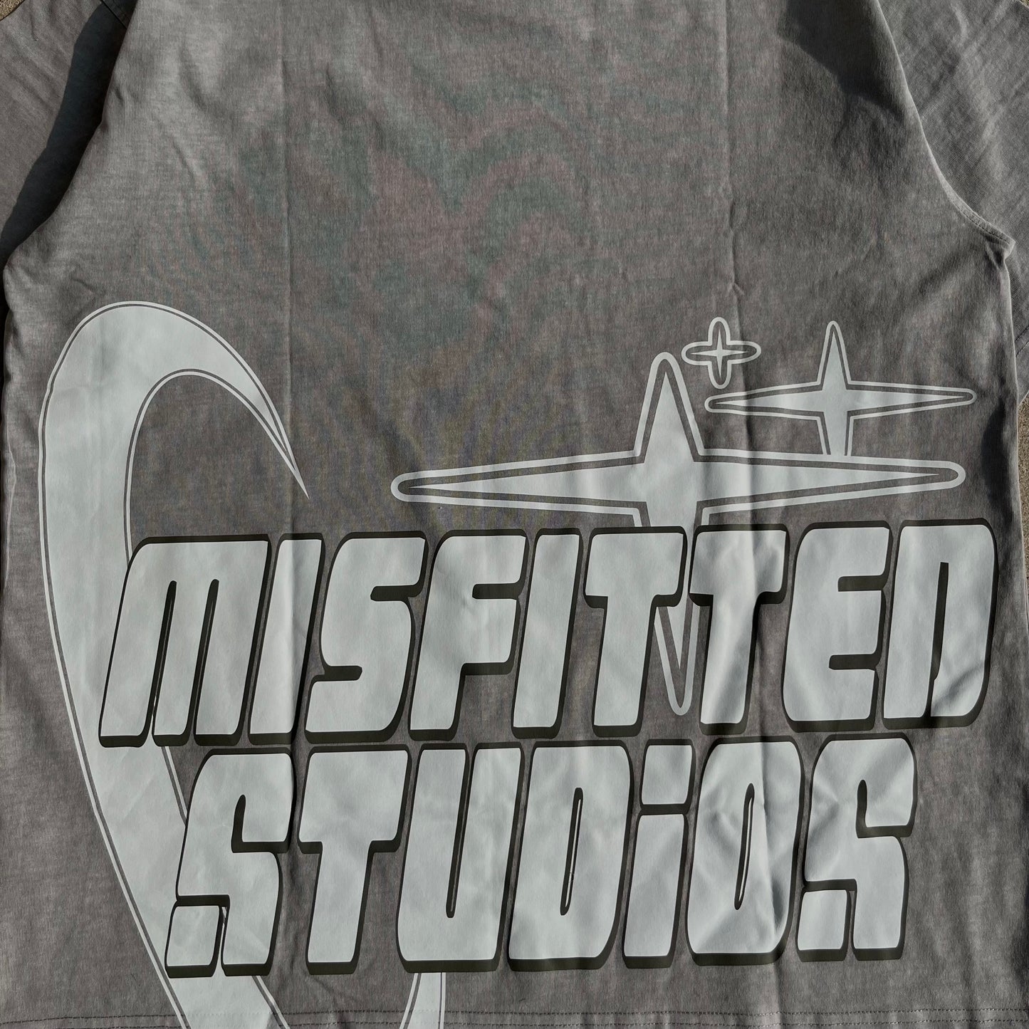 Grey Misfitted Studios Star Tee