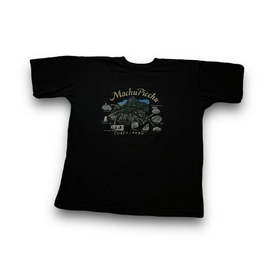 Machu Pichu Black Tee - L