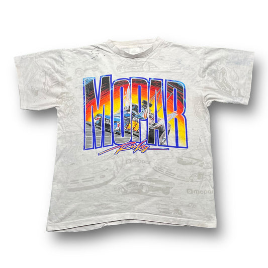 Mopar Rules Racing AOP White Tee - L