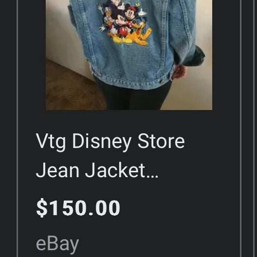 00s Vintage Disney Jean Jacket (XL)