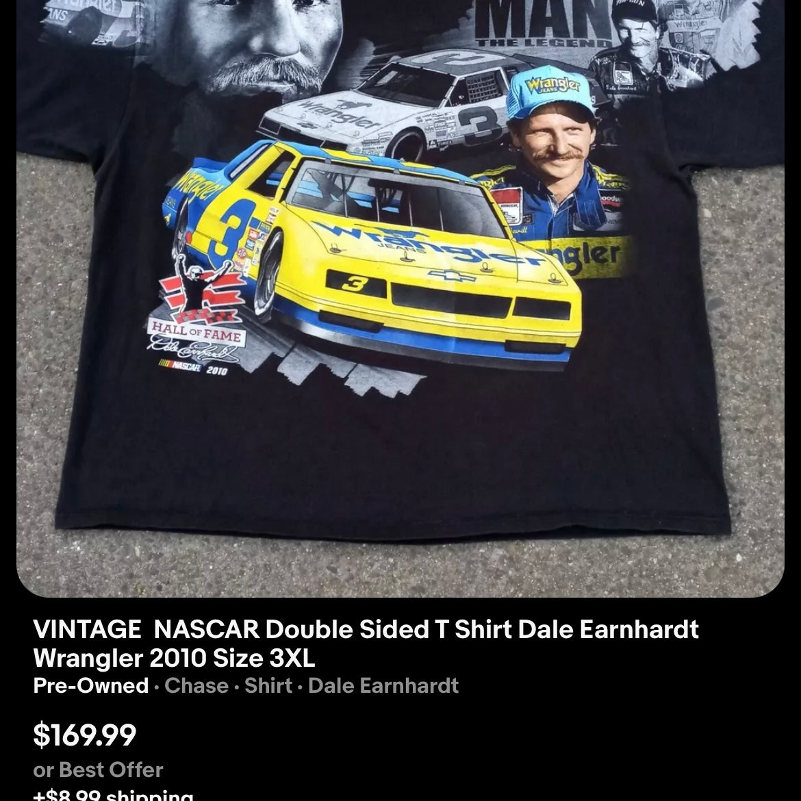 ‘10 NASCAR AOP Dale Earnhardt Tee (L)