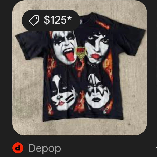 Kiss Army Band Rock & Death Tee (XL)