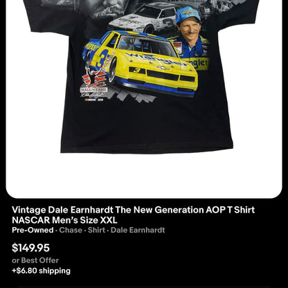 ‘10 NASCAR AOP Dale Earnhardt Tee (L)