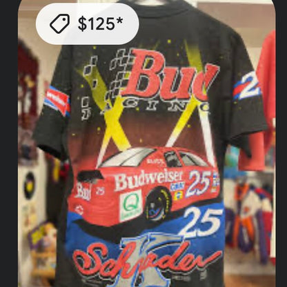 1996 Ken Schrader Bud AOP Tee (XL)