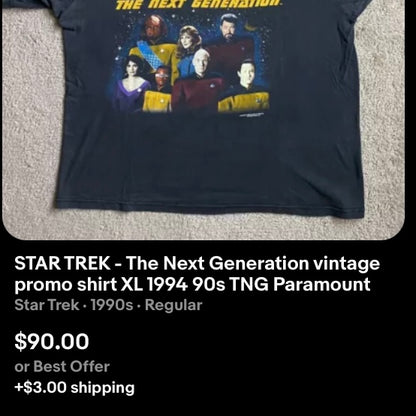 1993 Star Trek Paramount Promo Tee (XL)