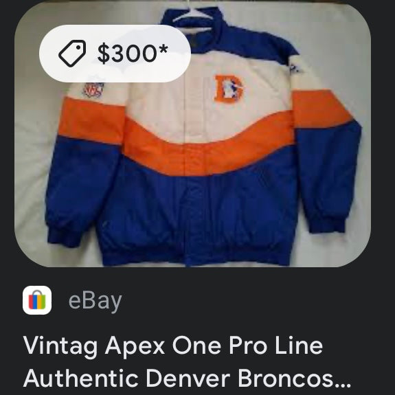 Denver Broncos outlets NFL GameDay Starter Pro Player Apex One 90s Vintage Puffer Jacket