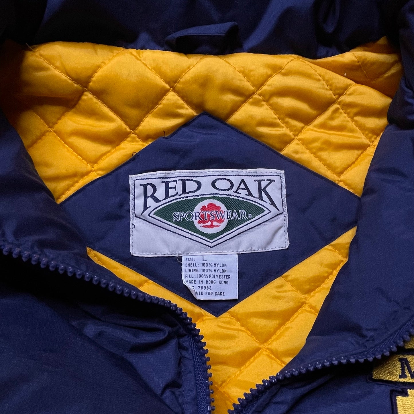 Vintage Michigan University Puffer Jacket  (L)