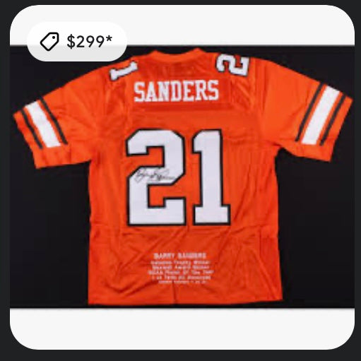 1988 Oklahoma State Barry Sanders Jersey (XL)