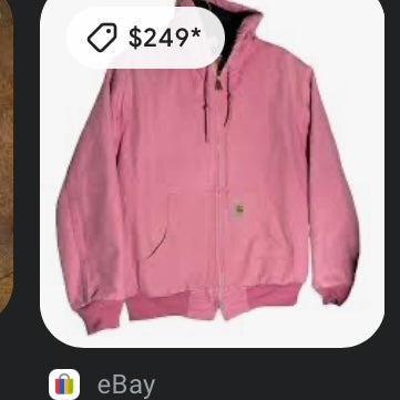 90s Pink Carhartt Jacket (S)