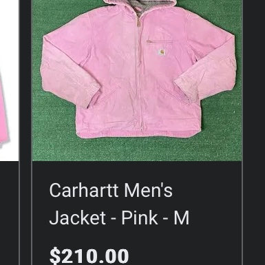 90s Pink Carhartt Jacket (S)