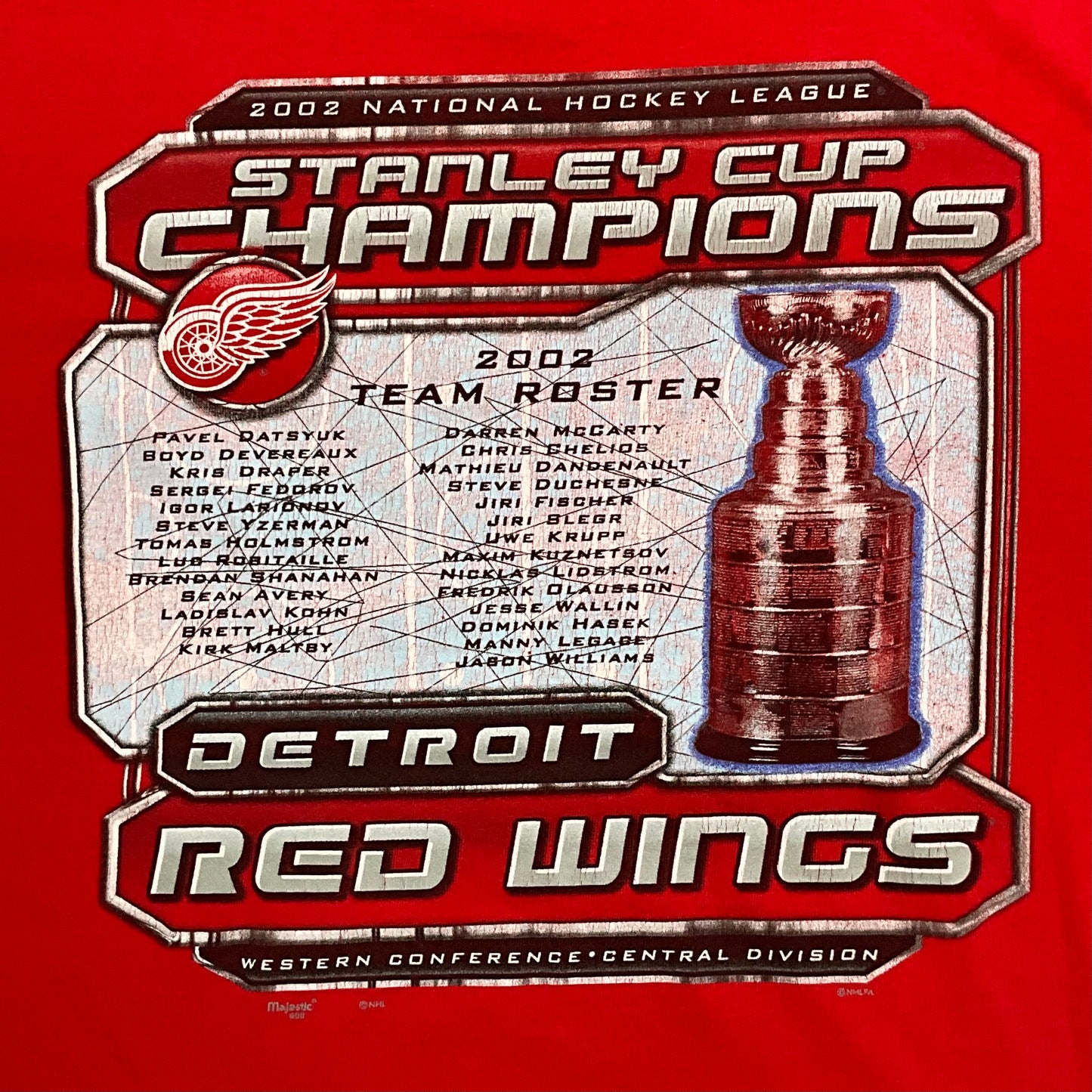 2002 Detroit Red Wings Championship Tee (M)