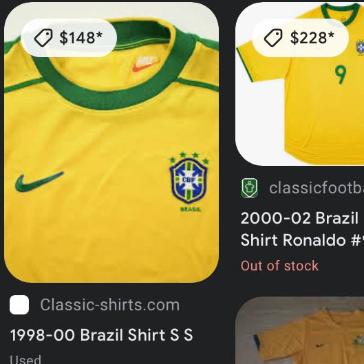 1998 Brazil Nike Tee (M)