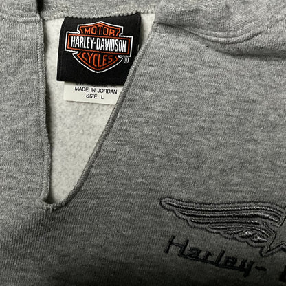 Women’s Large Grey Harley Davidson Crewneck (L)