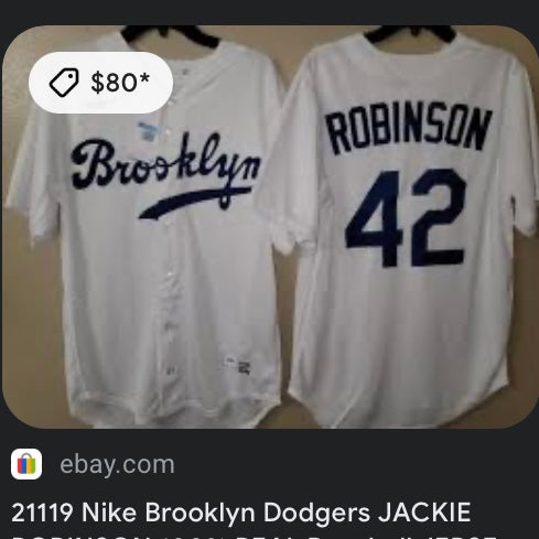 Brooklyn Dodgers Jackie Robinson Jersey (2XL)