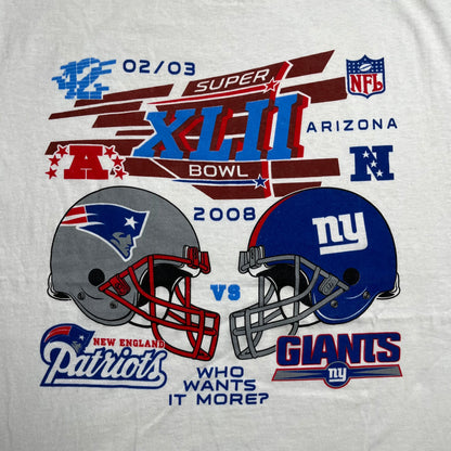 ‘08 NFL Super Bowl Tee - L