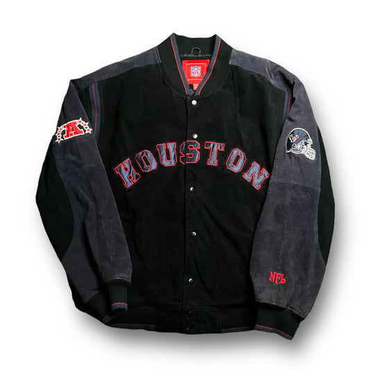 90s Suede Houston Texans Jacket (XL)