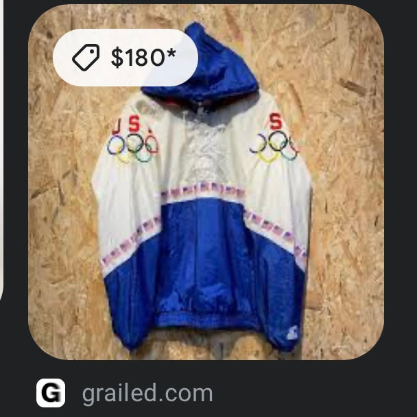 1996 Rare USA Olympics Starter Jacket (L)