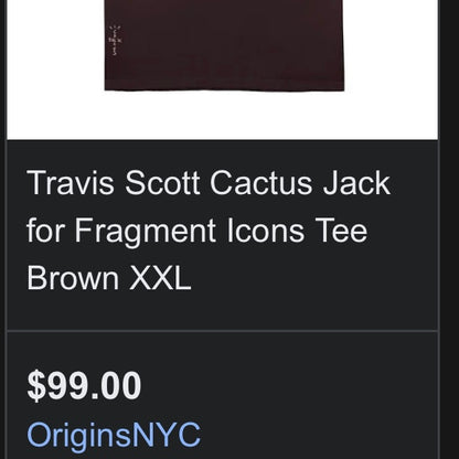Travis Scott Fragment Tee (M)