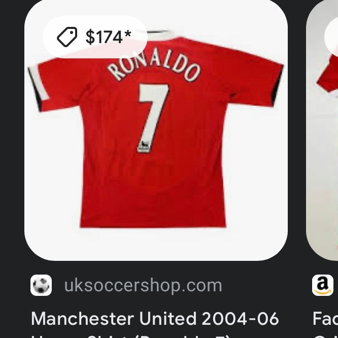 2004 Ronaldo Manchester United Jersey (XL)